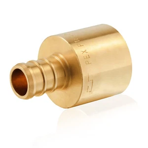 Adaptador de sudor femenino EFIELD 1/2"Pex×3/4" montaje de crimpado de latón sin plomo envío gratuito - Imagen 1 de 7