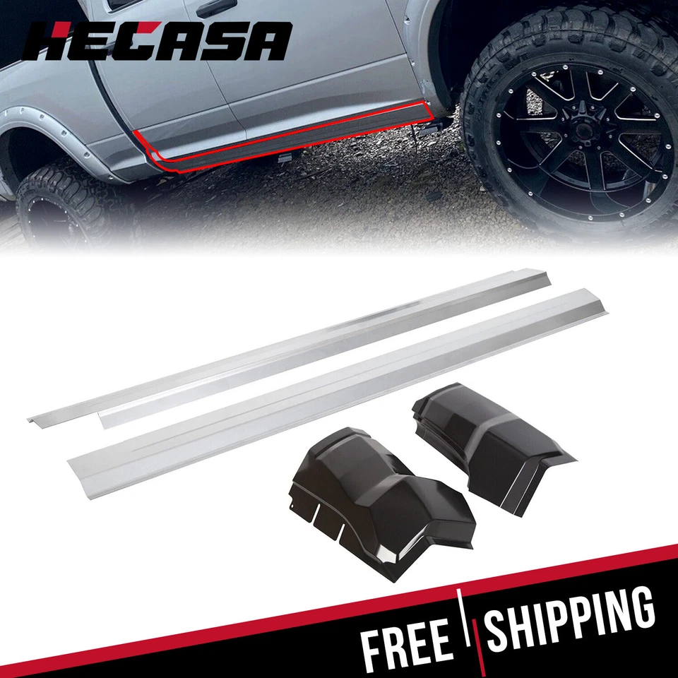 For 2009-2018 Dodge Ram Extended Quad Cab Outer Rocker Panels & Cab Corner Set - Изображение 1 из 4