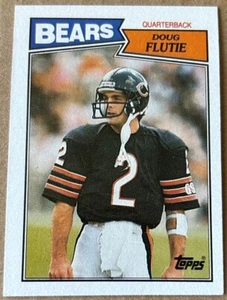 DOUG FLUTIE 1987 TOPPS CARD #45 NM-MT Condition Gum/Wax Stain - Picture 1 of 2