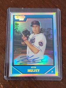 2007 Bowman Chrome Baseball Prospects Kevin Mulvey #BC232 Refractor Auto /500
