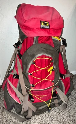 Mountainsmith Cross Country 6000 Large Backpack Belted Padded Internal Frame Red - Image 1 of 4