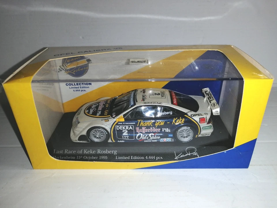 OPEL CALIBRA V6 LAST RACE OF KEKE ROSBERG 430 954282 MINICHAMPS SCALA 1/43 - Immagine 1 di 1