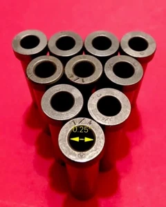 .25" ID X .41” OD X 1.38" H FLANGED DRILL BUSHING - Picture 1 of 3
