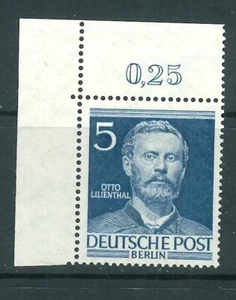 Luxus Berlin Michel-Nr. 92 Ecke 1 / Eckrand postfrisch ** (ex 91-100) - Bild 1 von 1