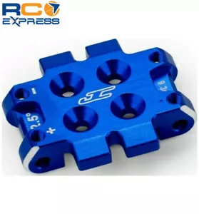 JConcepts RC10B7 front bulkhead 2.5 degree 9.3g aluminum - blue JCO5184-1 - Picture 1 of 1