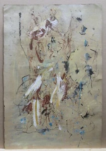 Pranab Basu Abstract Expressionist Painting Listed Delhi, India Indian Artist - Picture 1 of 5