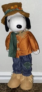 Snoopy Erdnüsse Herbst Ernte Vogelscheuche Thanksgiving 20" Tür Greeter Kcare 2012 - Bild 1 von 2