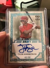 2020 Leaf Ultimate Draft Platinum Spectrum /50 Tyler Soderstrom #BA-TS1 Auto
