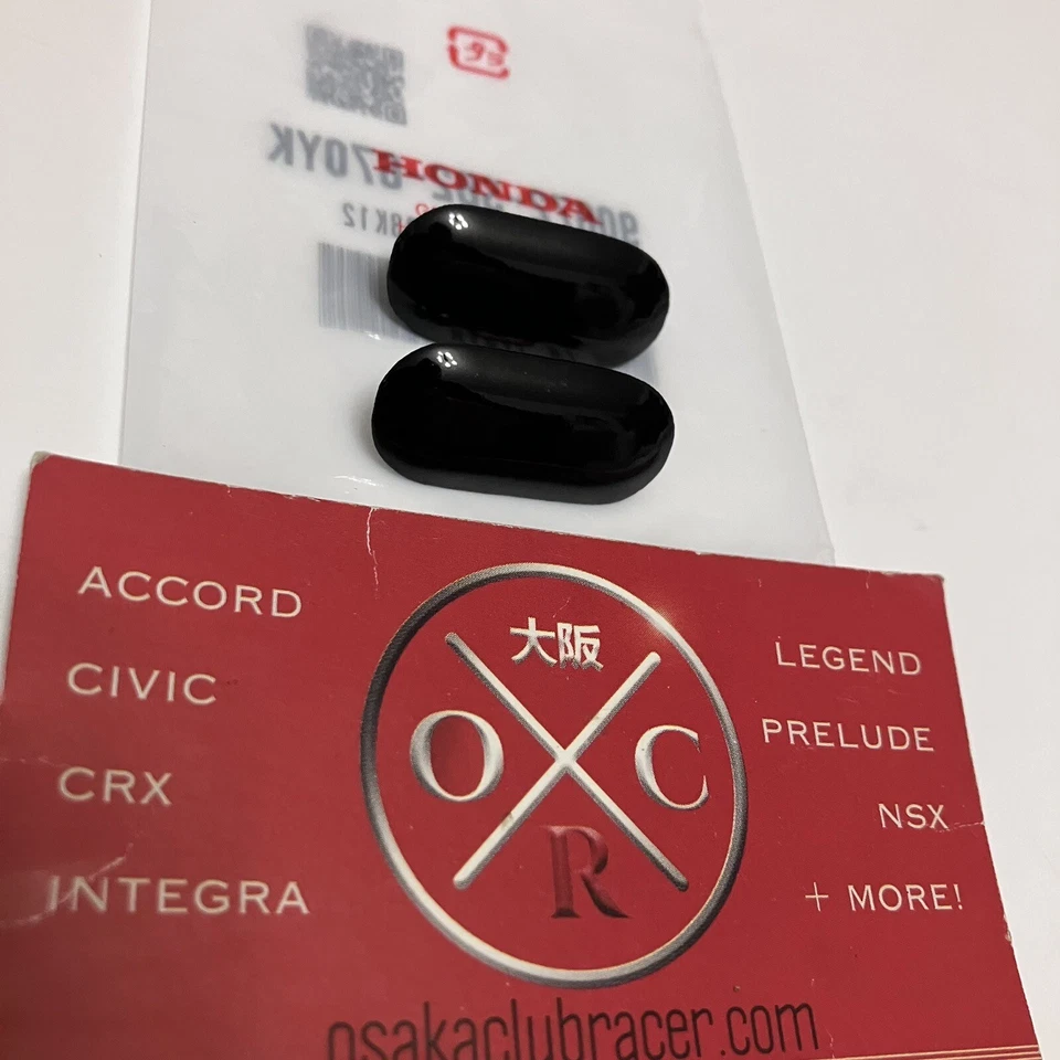 OEM Honda EG EK Civic Del Sol DC2 Integra Front License Plate Hole Cap Plugs New - Image 1 of 4