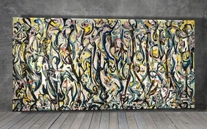 Jackson Pollock Mural CANVAS PAINTING ART PRINT 1898 - Picture 1 of 8