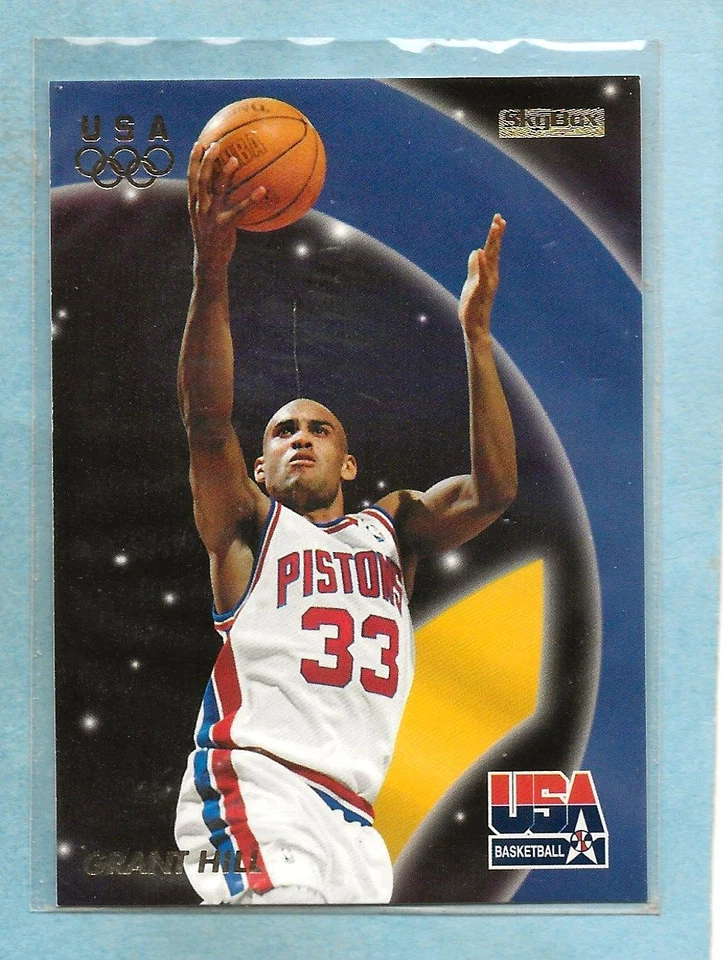 GRANT HILL - 1996 Skybox USA - #12 - Pistons - $1 Shipping - MINT - Image 1 of 1