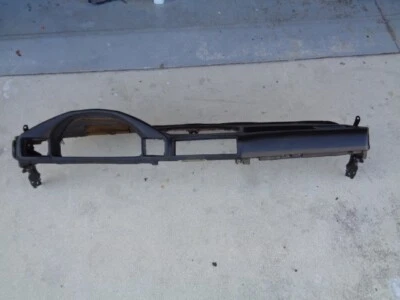 1989 BMW 525i E34 FRONT DASH INSTRUMENT PANEL DASHBOARD TRIM - BLACK OEM - Image 1 of 4