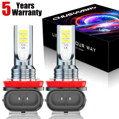 适用于 2007 - 2018 Freightliner Sprinter 2500 - 2x LED 雾灯灯泡 6000K 白色 40W — 第 1/4 张图片