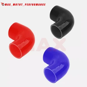 SILICONE ELBOW TURBO 90° DEGREE INTERCOOLER RADIATOR BOOST COOLANT HOSE COUPLER - Picture 1 of 9