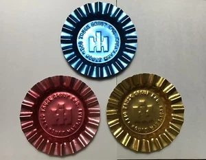 International Harvester IH Logo Werbung Metall Aschenbecher 3 Stück - 1983 - Bild 1 von 5