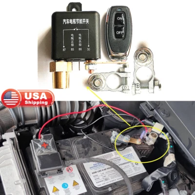 Универсальное реле отключения старого автомобильного аккумулятора 12 В пульт дистанционного управления главный выключатель - Изображение 1 из 4