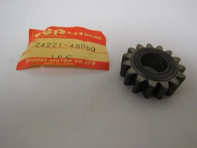 SUZUKI TS100 TS125 ER DS100 DS125 78-81 NUEVO ENGRANAJE GENUINO 2ª UNIDAD 24221-48000 Foto 1 de 2