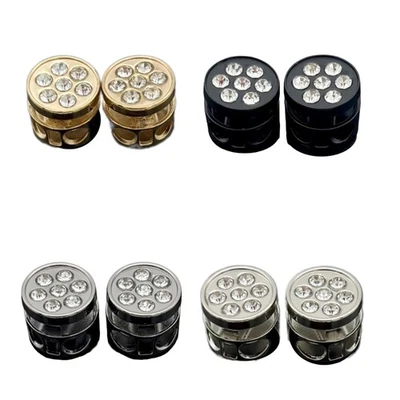 10Pieces Metal Cord Locks Elastic and Round Drawstring Adjuster for Clothing - Imagem 1 de 4