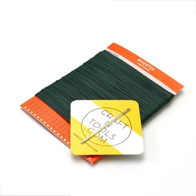 Green 0.8mm RITZA 25 Tiger Thread for Leather Craft - Waxed Polyester - Image 1 of 4