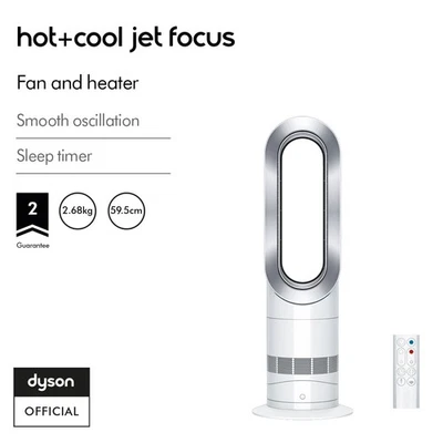 Dyson Hot+Cool™ Jet Focus fan heater (White/Silver) - image 1 of 4
