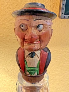 VINTAGE HANDGESCHNITZTER ITALIENISCHER FLASCHENVERSCHLUSS - Bild 1 von 5