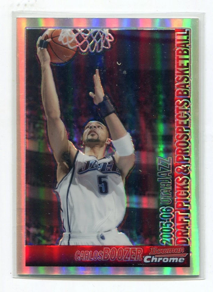 Refractores cromados Bowman #7 Carlos Boozer #081/300 2005-06 Foto 1 de 1