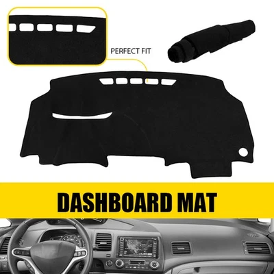 Cubierta protectora antirreflejo del tablero de instrumentos 1 pieza apta para Honda Civic Acura CSX 2006-2010 2011 Foto 1 de 4