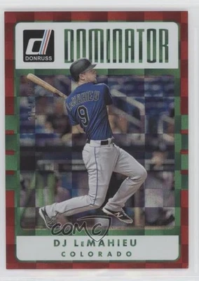 2017 Panini Donruss Dominators Red /149 DJ LeMahieu #D-5 - Image 1 of 2