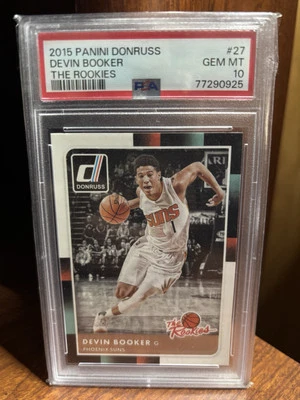 Panini Donruss #27 2015 Devin Booker The Rookies PSA 10 gemas como nuevo Foto 1 de 2