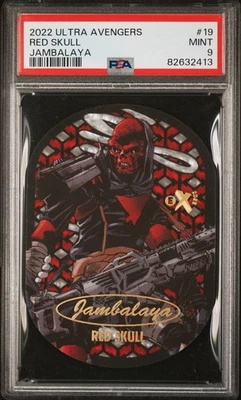 Red Skull 2022 MARVEL FLEER ULTRA AVENGERS Jambalaya #19 PSA 9 CASE HIT - Image 1 of 4