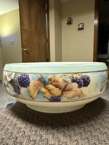 Antique Royal Bavaria Large Bowl Signed & Dated “C. Moore 1918” Germany - Picture 1 of 7