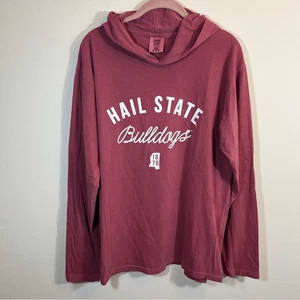 Comfort Colors rot Mississippi State Bulldogs Hail State Hoodie Medium neu mit Etikett - Bild 1 von 9
