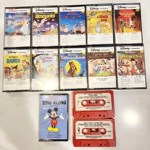 Vintage 1980's Disney Classic Collection Sing-Along Cassettes Movie Soundtracks - Picture 1 of 9