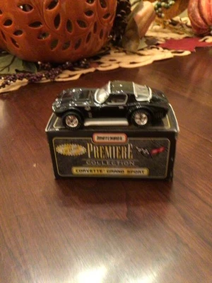 Matchbox Premiere Collection GRAND SPORT Series BLACK CORV ETTE STGRAY - Image 1 of 2