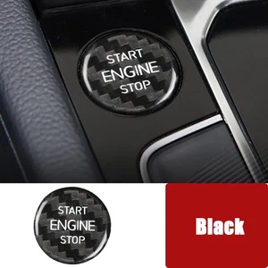 Carbon Fiber Car Engine Start Stop Button Cover Trim For VW Arteon CC 2019-2023 - Picture 1 of 7