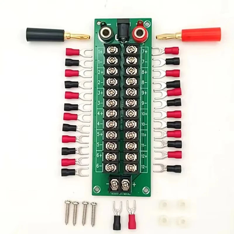 2x12 Position Barrier Terminal Block Distribution Module AC/DC - Image 1 of 4