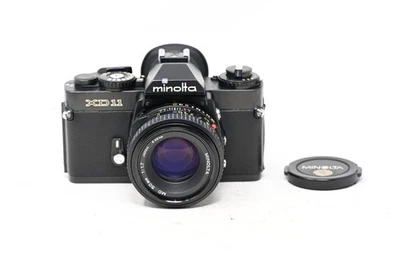 Cámara fotográfica Minolta XD11 35 mm negra mate + MD 50 mm f/1,7 (#B95) Foto 1 de 4