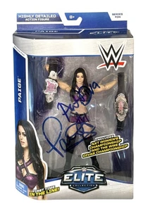WWE NXT PAIGE SIGNED ELITE COLLECTION SERIES 34 WITH JSA COA VERY RARE 2014 - Picture 1 of 6