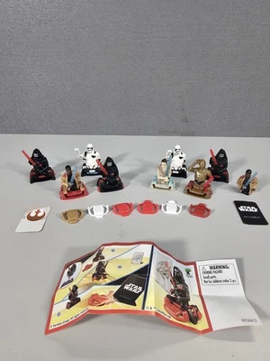 Star Wars Kinder Surprise Toys 2018 Last Jedi mini figuras bustos 1,5” lote de 9 - Imagem 1 de 4