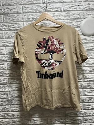 Timberland Logo Tshirt, Size Youth XL, Beige - Image 1 of 3