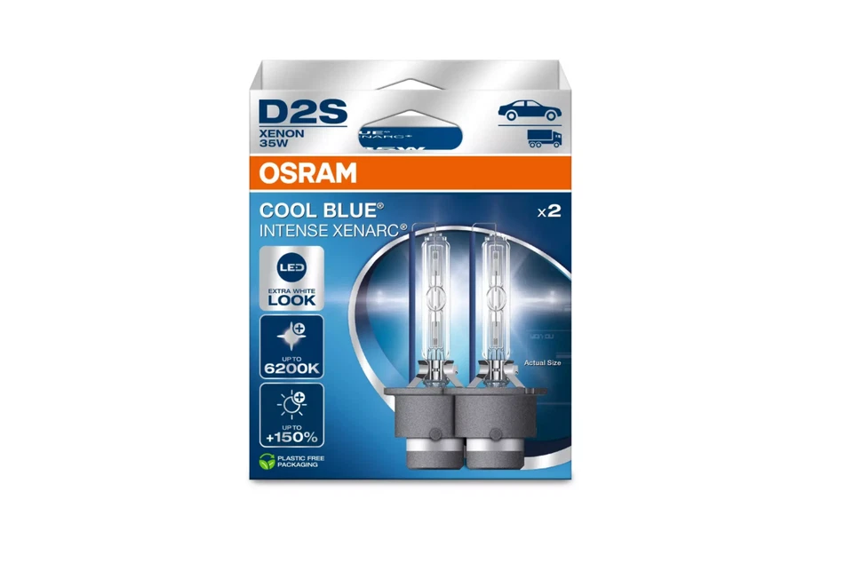 D2S OSRAM 66240CBN COOL BLUE INTENSE NEXT GEN HID XENON BULBS (2 PACK) - Image 1 of 1