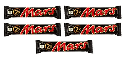 PACK DE 5 barras de chocolate con caramelo y turrón MARS 69 g 2,43 oz Foto 1 de 3