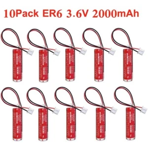 10X ER6 3.6V 2000mAh Battery  for Maxell ER6 ER6B ER6C OTC Robot PLC Li-Batttery - Picture 1 of 4