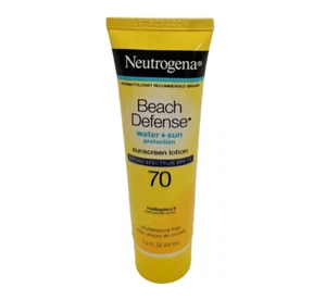 Neutrogena Beach Defense Sunscreen Lotion SPF 70 1.0 fl oz Exp 10/2025 - Picture 1 of 3