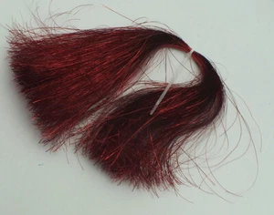 Rotes Lametta 12" Stränge - gebündelt zum Fliegenbinden MAT095 - Bild 1 von 2