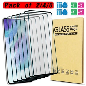 Full Coverage Tempered Glass Screen Protector Saver For Samsung Galaxy S21 FE 5G - Picture 1 of 29