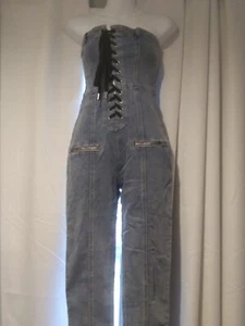 Celebrity Fashion by Hera Collection SZ Med Denim Strapless Romper - Picture 1 of 5