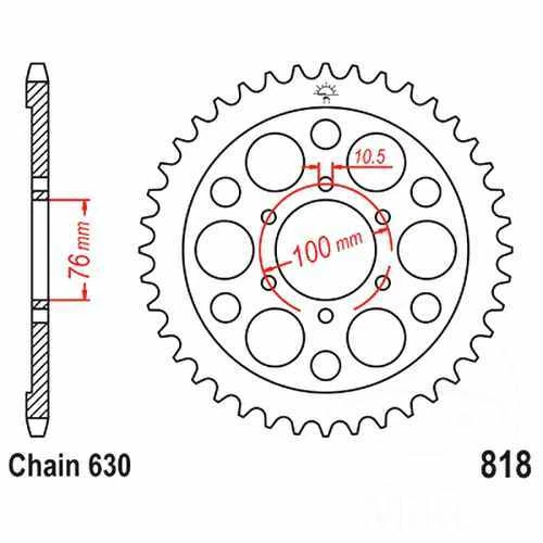 Rear Sprocket 42 Tooth Pitch 630 For Suzuki GS 1000 E Cast wheel 1978 - 1980 - Image 1 of 1