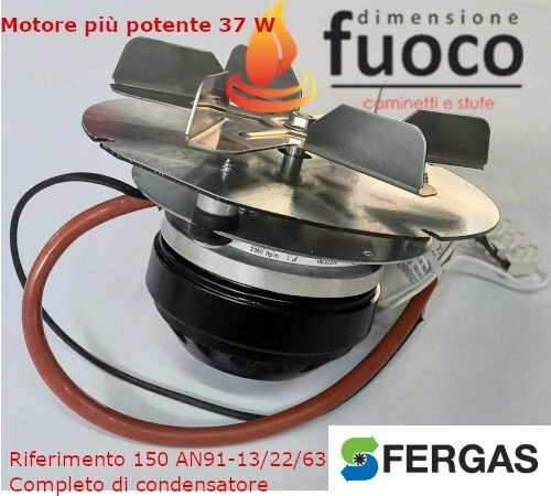 ESTRATTORE ASPIRATORE FUMI COMPATIBILE EBM R2E150-AN91-13 EXTRAFLAME CLAM 6000T