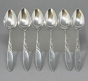 Set Of 6 Vintage Silver Plated  Teaspoons